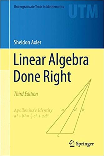 Cover of Linear Algebra Done Right